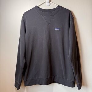 Patagonia Organic cotton French Terry  Charcoal Crewneck Sweater Sweatshirt